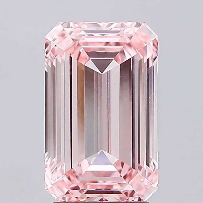 3.00ct Emerald Lab Grown Diamond (Colour Fancy Intense Pink, Clarity VS1, IGI Certified)