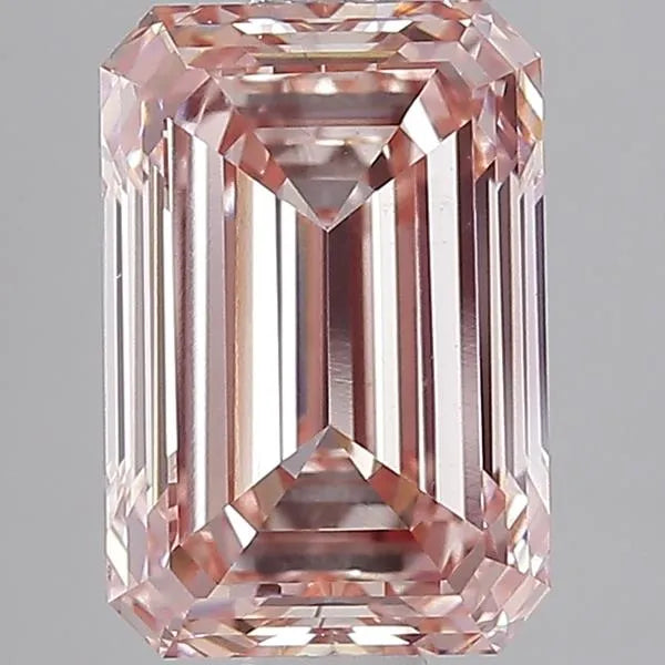 3.00ct Emerald Lab Grown Diamond (Colour Fancy Intense Pink, Clarity VS2, IGI Certified)