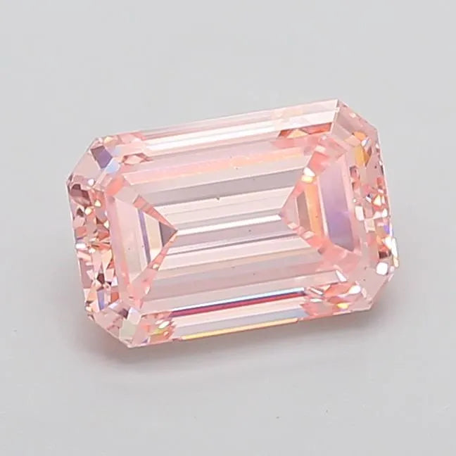 3.00ct Emerald Lab Grown Diamond (Colour Fancy Intense Pink, Clarity VS2, IGI Certified)