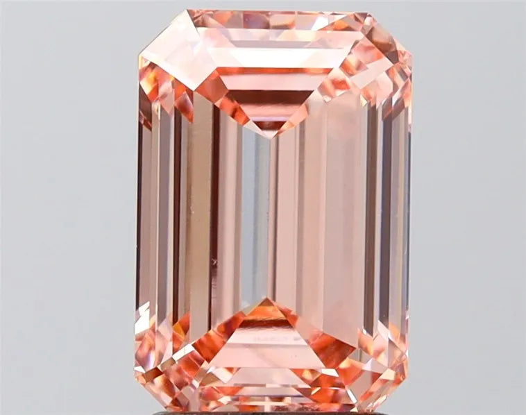 3.00ct Emerald Lab Grown Diamond (Colour Fancy Intense Pink, Clarity VVS2, IGI Certified)