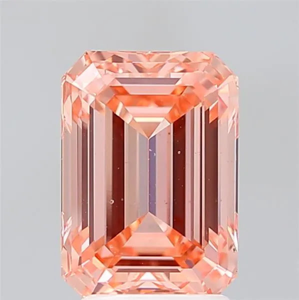3.00ct Emerald Lab Grown Diamond (Colour Fancy Vivid Pink, Clarity VS2, IGI Certified)