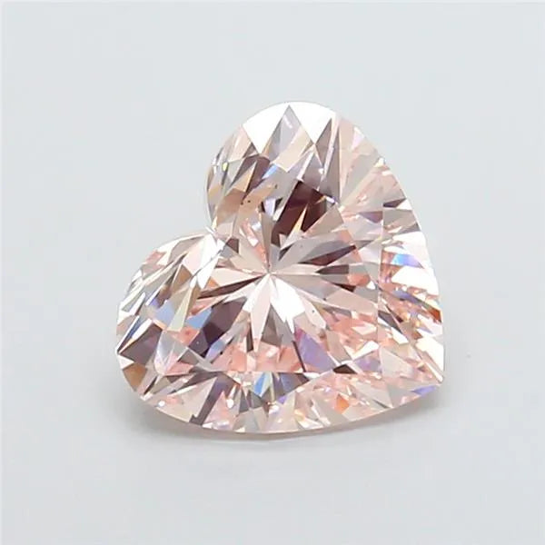 3.00ct Heart Lab Grown Diamond (Colour Fancy Light Pink, Clarity VS2, IGI Certified)