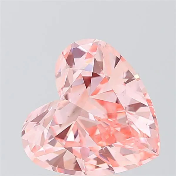 3.00ct Heart Lab Grown Diamond (Colour Fancy Vivid Pink, Clarity VS1, IGI Certified)
