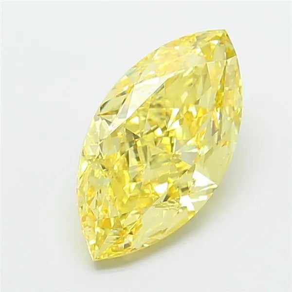 3.00ct Marquise Lab Grown Diamond (Colour Fancy Intense Yellow, Clarity VVS2, IGI Certified)