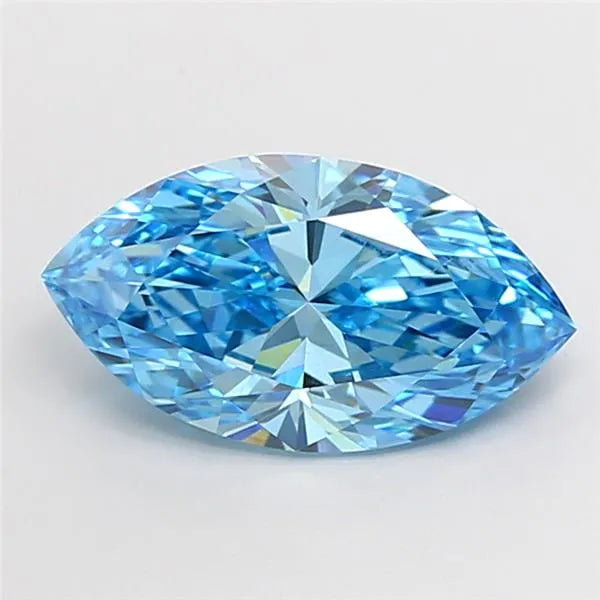 3.00ct Marquise Lab Grown Diamond (Colour Fancy Vivid Blue, Clarity VS2, IGI Certified)
