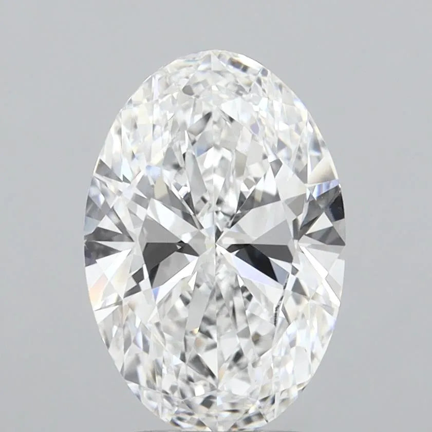 3.00ct Oval Lab Grown Diamond (Colour D, Clarity FL, IGI Certified)