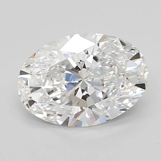 3.00ct Oval Lab Grown Diamond (Colour D, Clarity IF, Cut EX, IGI Certified)