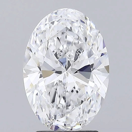 3.00ct Oval Lab Grown Diamond (Colour D, Clarity IF, Cut EX, IGI Certified)