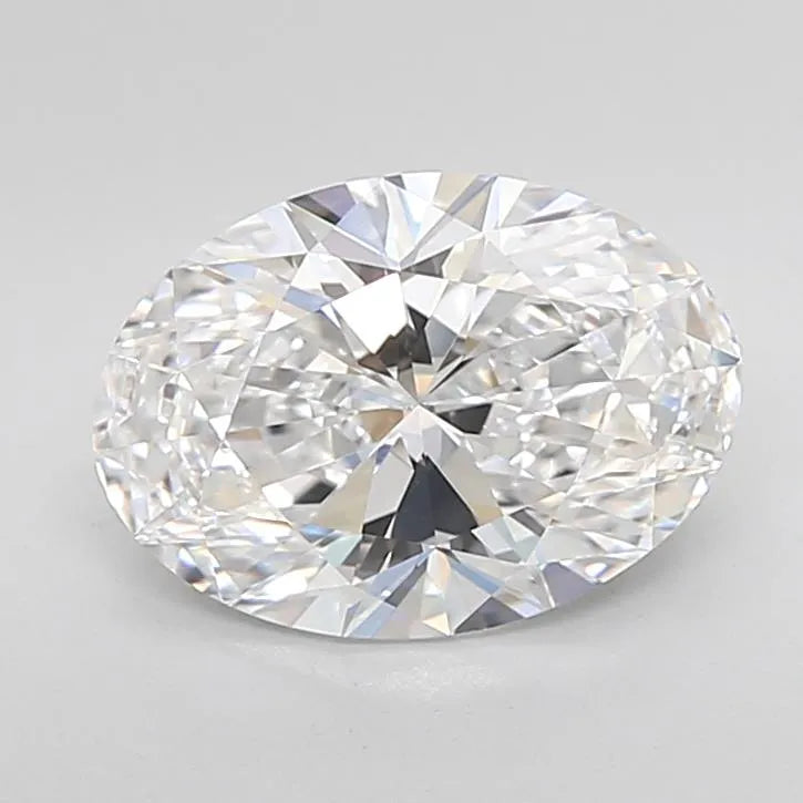 3.00ct Oval Lab Grown Diamond (Colour D, Clarity IF, Cut EX, IGI Certified)