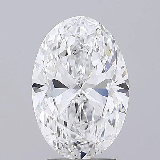 3.00ct Oval Lab Grown Diamond (Colour D, Clarity IF, IGI Certified)