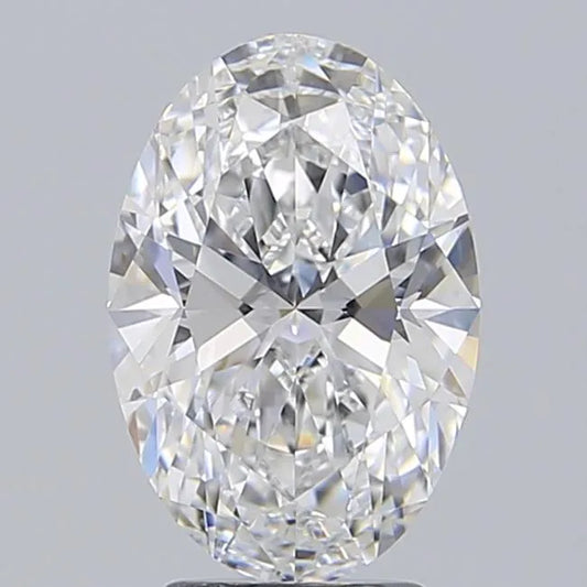 3.00ct Oval Lab Grown Diamond (Colour D, Clarity IF, IGI Certified)