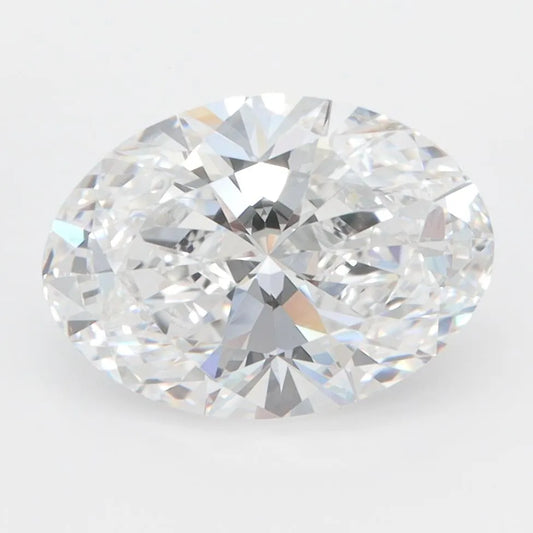 3.00ct Oval Lab Grown Diamond (Colour D, Clarity IF, IGI Certified)