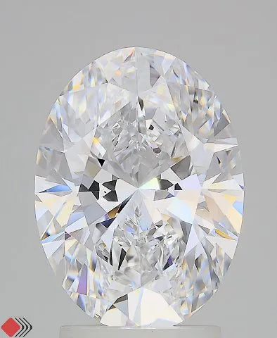 3.00ct Oval Lab Grown Diamond (Colour D, Clarity IF, IGI Certified)