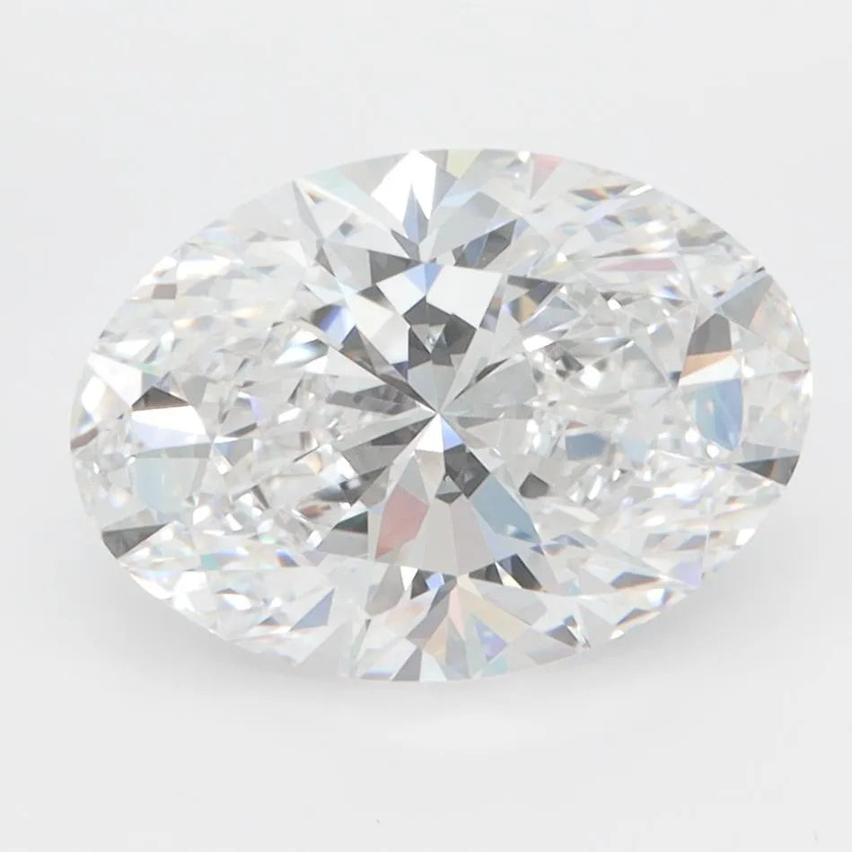 3.00ct Oval Lab Grown Diamond (Colour D, Clarity IF, IGI Certified)