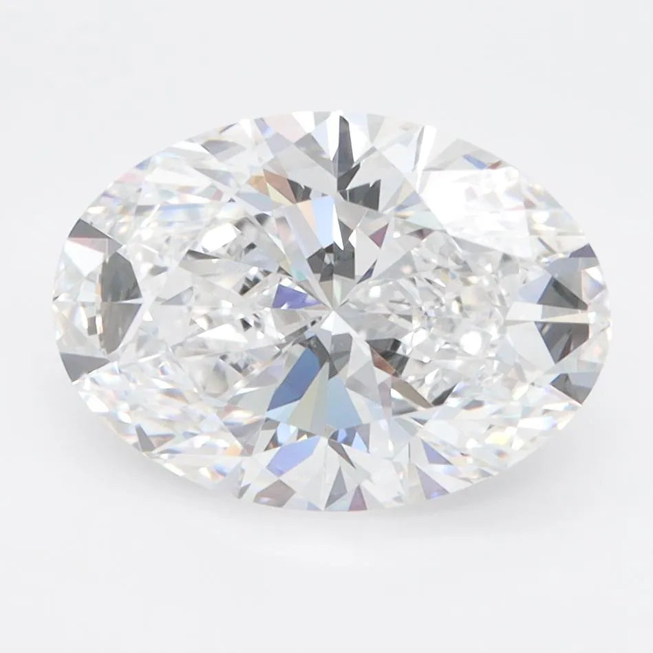3.00ct Oval Lab Grown Diamond (Colour D, Clarity IF, IGI Certified)