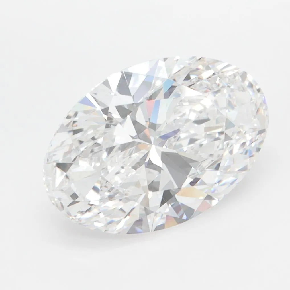 3.00ct Oval Lab Grown Diamond (Colour D, Clarity IF, IGI Certified)