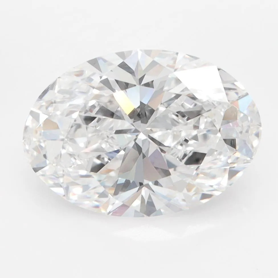 3.00ct Oval Lab Grown Diamond (Colour D, Clarity IF, IGI Certified)