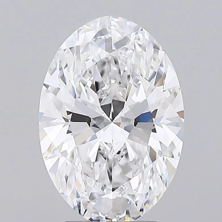 3.00ct Oval Lab Grown Diamond (Colour D, Clarity IF, IGI Certified)