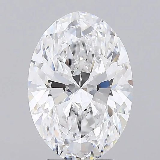 3.00ct Oval Lab Grown Diamond (Colour D, Clarity IF, IGI Certified)
