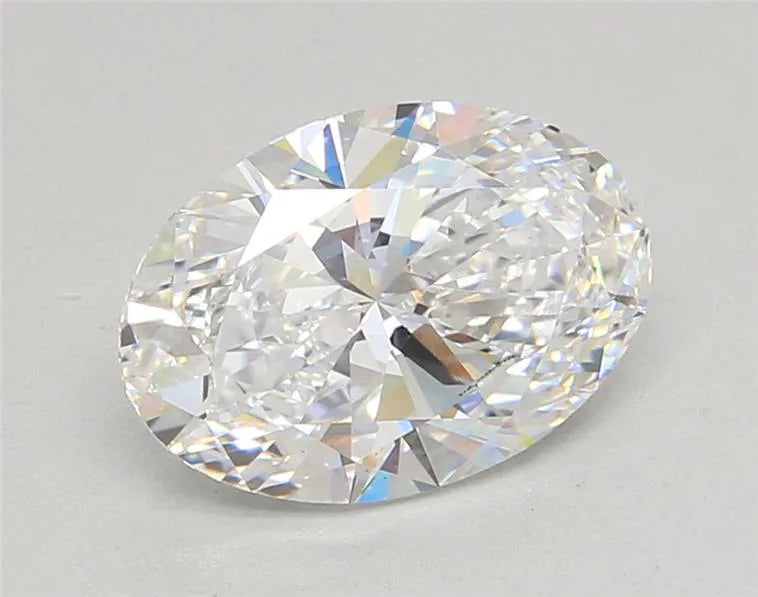 3.00ct Oval Lab Grown Diamond (Colour D, Clarity VS2, IGI Certified)