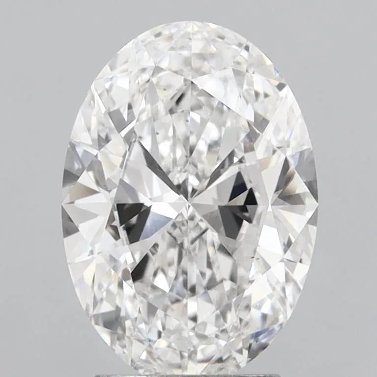 3.00ct Oval Lab Grown Diamond (Colour D, Clarity VS2, IGI Certified)