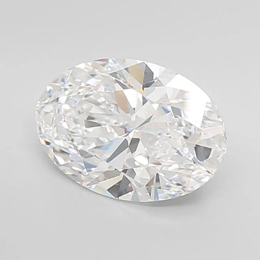 3.00ct Oval Lab Grown Diamond (Colour D, Clarity VVS1, Cut EX, IGI Certified)