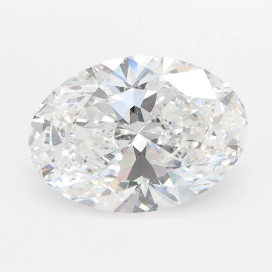 3.00ct Oval Lab Grown Diamond (Colour D, Clarity VVS1, GIA Certified)
