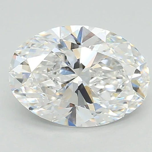 3.00ct Oval Lab Grown Diamond (Colour D, Clarity VVS1, IGI Certified)