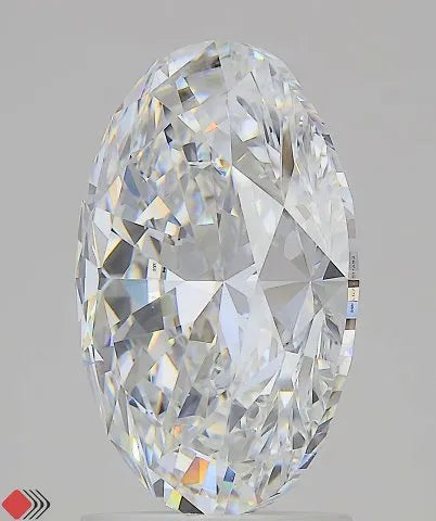 3.00ct Oval Lab Grown Diamond (Colour D, Clarity VVS1, IGI Certified)