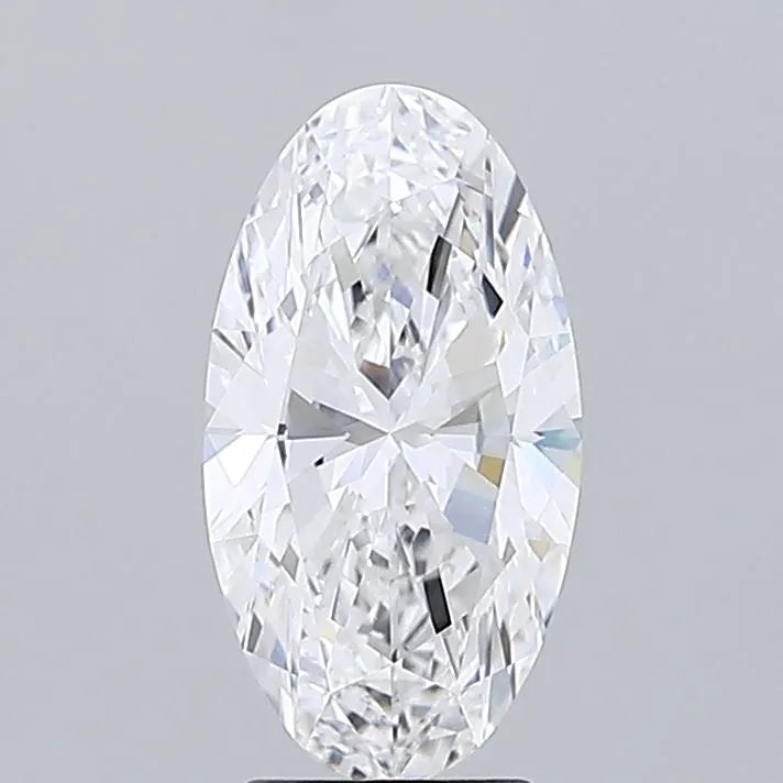3.00ct Oval Lab Grown Diamond (Colour D, Clarity VVS1, IGI Certified)