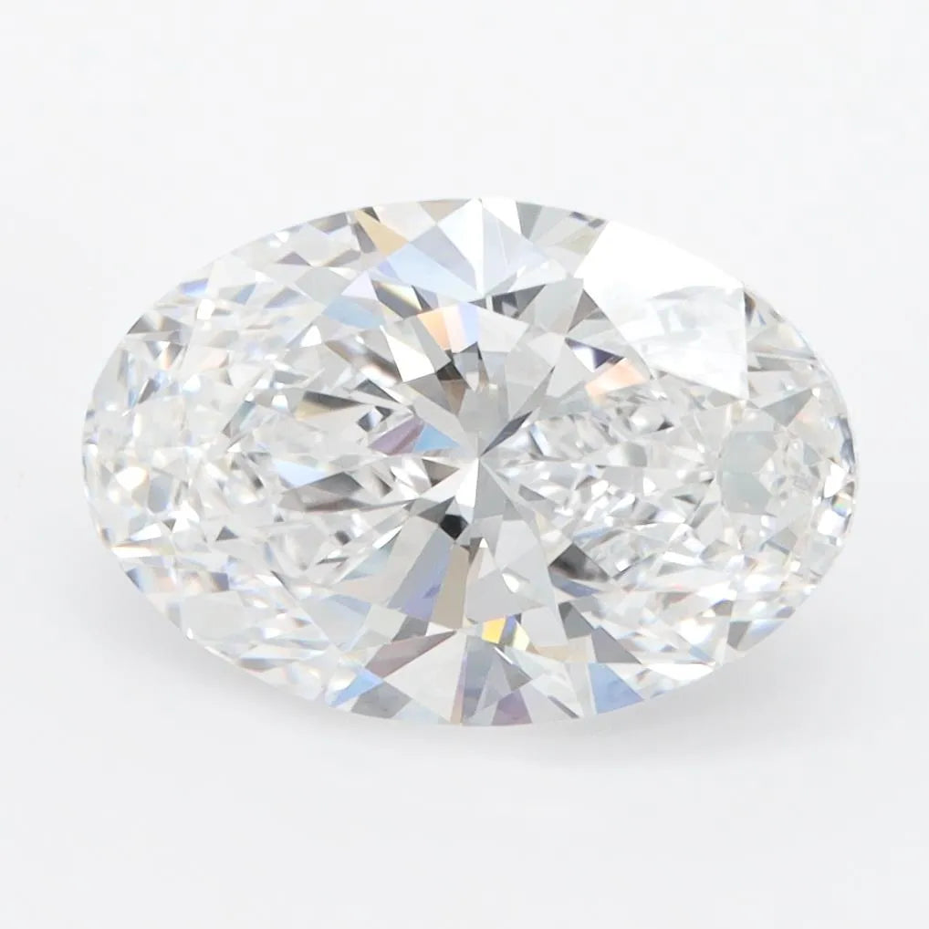 3.00ct Oval Lab Grown Diamond (Colour D, Clarity VVS1, IGI Certified)