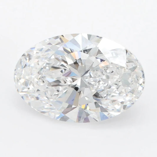 3.00ct Oval Lab Grown Diamond (Colour D, Clarity VVS1, IGI Certified)