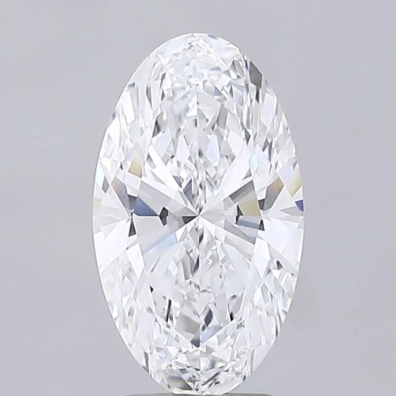 3.00ct Oval Lab Grown Diamond (Colour D, Clarity VVS1, IGI Certified)