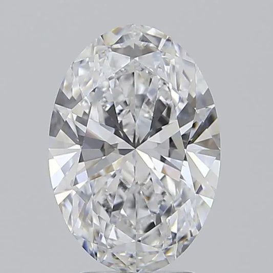 3.00ct Oval Lab Grown Diamond (Colour D, Clarity VVS1, IGI Certified)