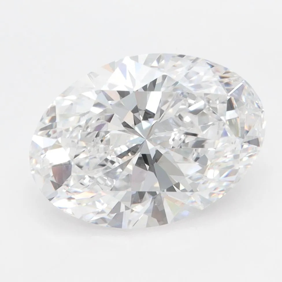 3.00ct Oval Lab Grown Diamond (Colour D, Clarity VVS1, IGI Certified)