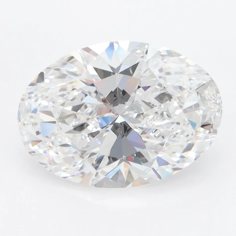 3.00ct Oval Lab Grown Diamond (Colour D, Clarity VVS1, IGI Certified)