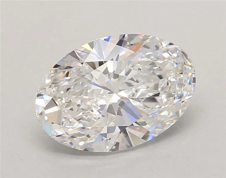 3.00ct Oval Lab Grown Diamond (Colour D, Clarity VVS2, IGI Certified)