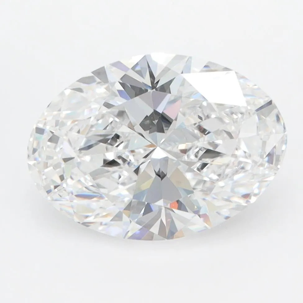 3.00ct Oval Lab Grown Diamond (Colour D, Clarity VVS2, IGI Certified)