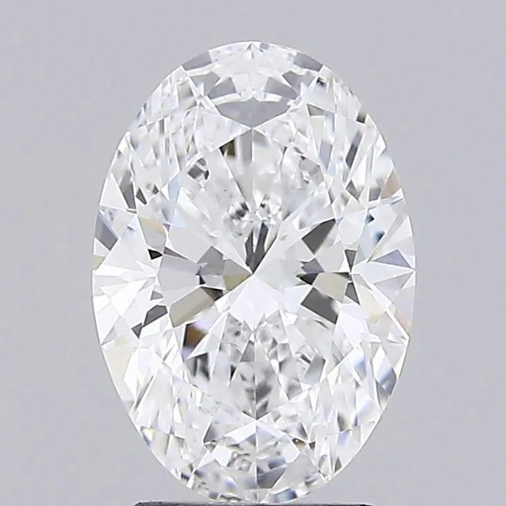 3.00ct Oval Lab Grown Diamond (Colour D, Clarity VVS2, IGI Certified)