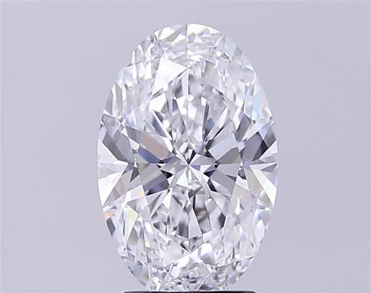 3.00ct Oval Lab Grown Diamond (Colour D, Clarity VVS2, IGI Certified)