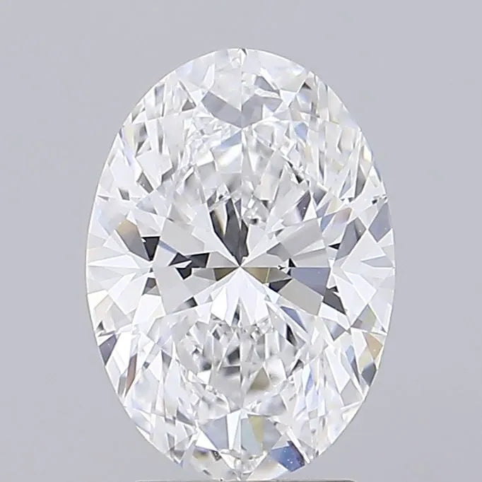 3.00ct Oval Lab Grown Diamond (Colour D, Clarity VVS2, IGI Certified)
