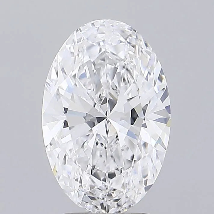 3.00ct Oval Lab Grown Diamond (Colour D, Clarity VVS2, IGI Certified)