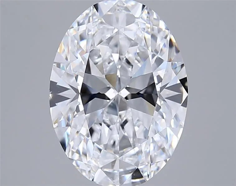 3.00ct Oval Lab Grown Diamond (Colour D, Clarity VVS2, IGI Certified)