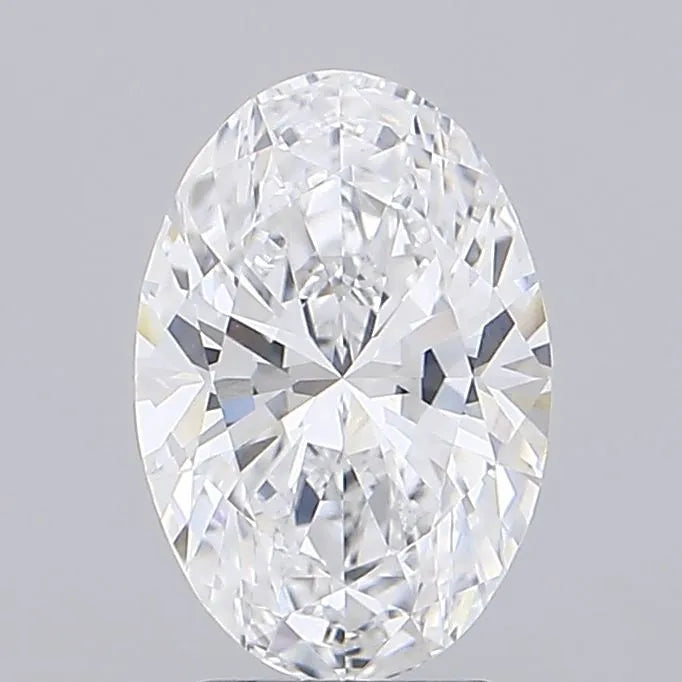 3.00ct Oval Lab Grown Diamond (Colour D, Clarity VVS2, IGI Certified)