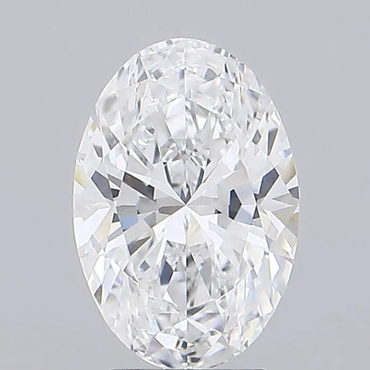 3.00ct Oval Lab Grown Diamond (Colour D, Clarity VVS2, IGI Certified)