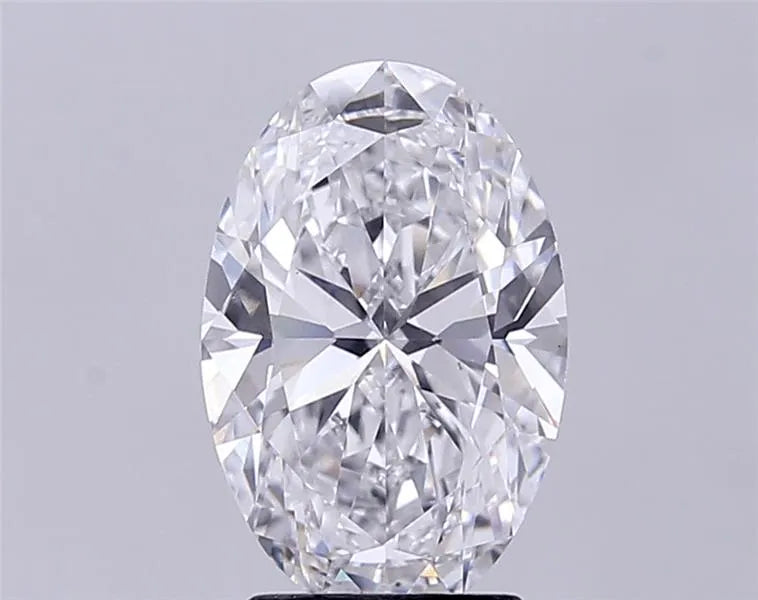 3.00ct Oval Lab Grown Diamond (Colour D, Clarity VVS2, IGI Certified)