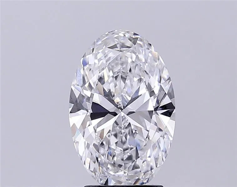 3.00ct Oval Lab Grown Diamond (Colour D, Clarity VVS2, IGI Certified)