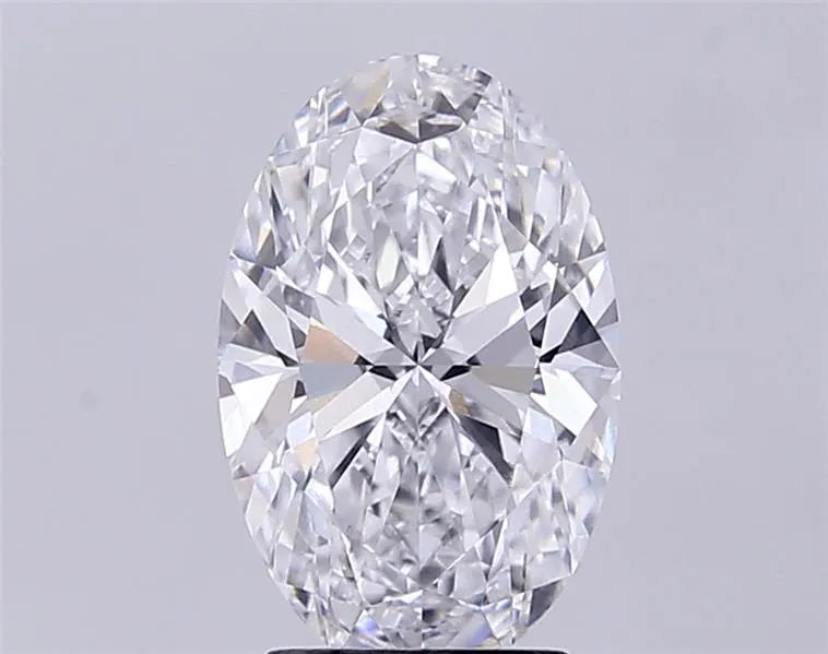 3.00ct Oval Lab Grown Diamond (Colour D, Clarity VVS2, IGI Certified)
