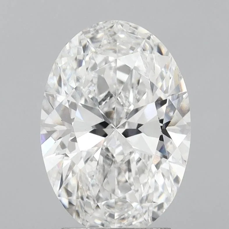 3.00ct Oval Lab Grown Diamond (Colour E, Clarity VS2, IGI Certified)
