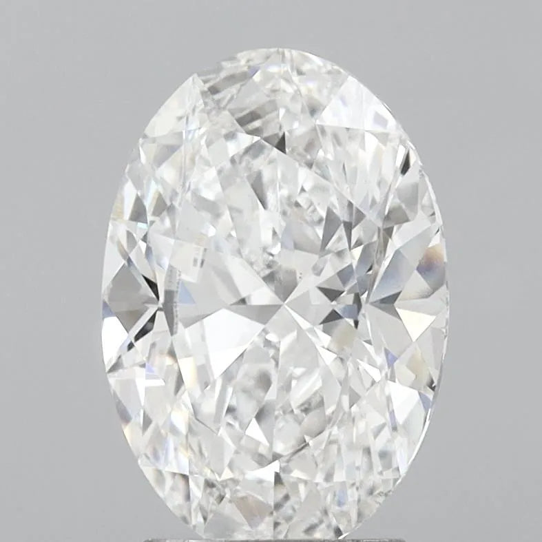 3.00ct Oval Lab Grown Diamond (Colour E, Clarity VS2, IGI Certified)